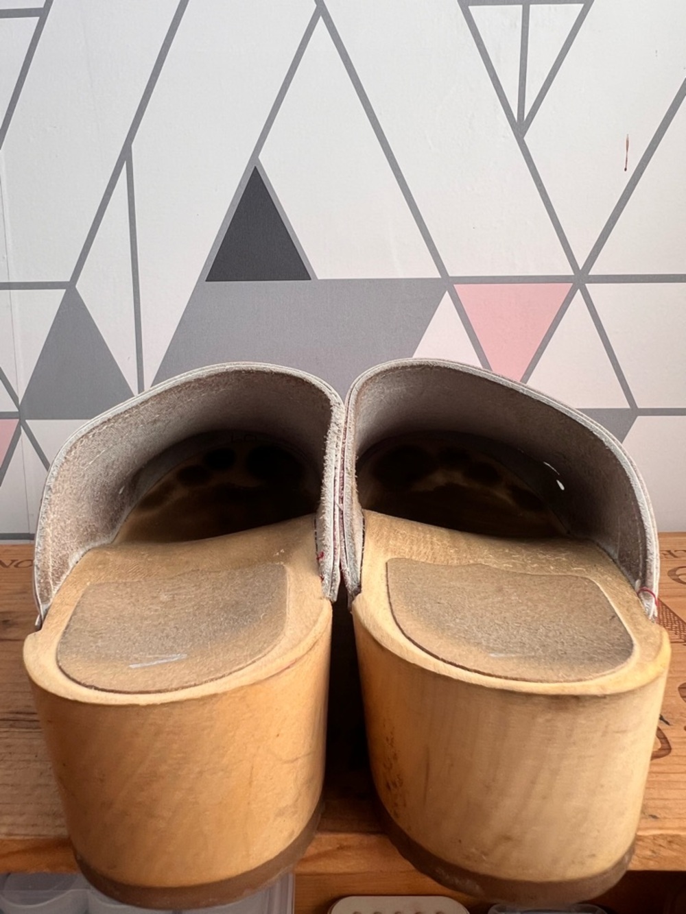 Verka Swedish Pink Leather Slip-On Clog/Mules - Picture 7 of 14